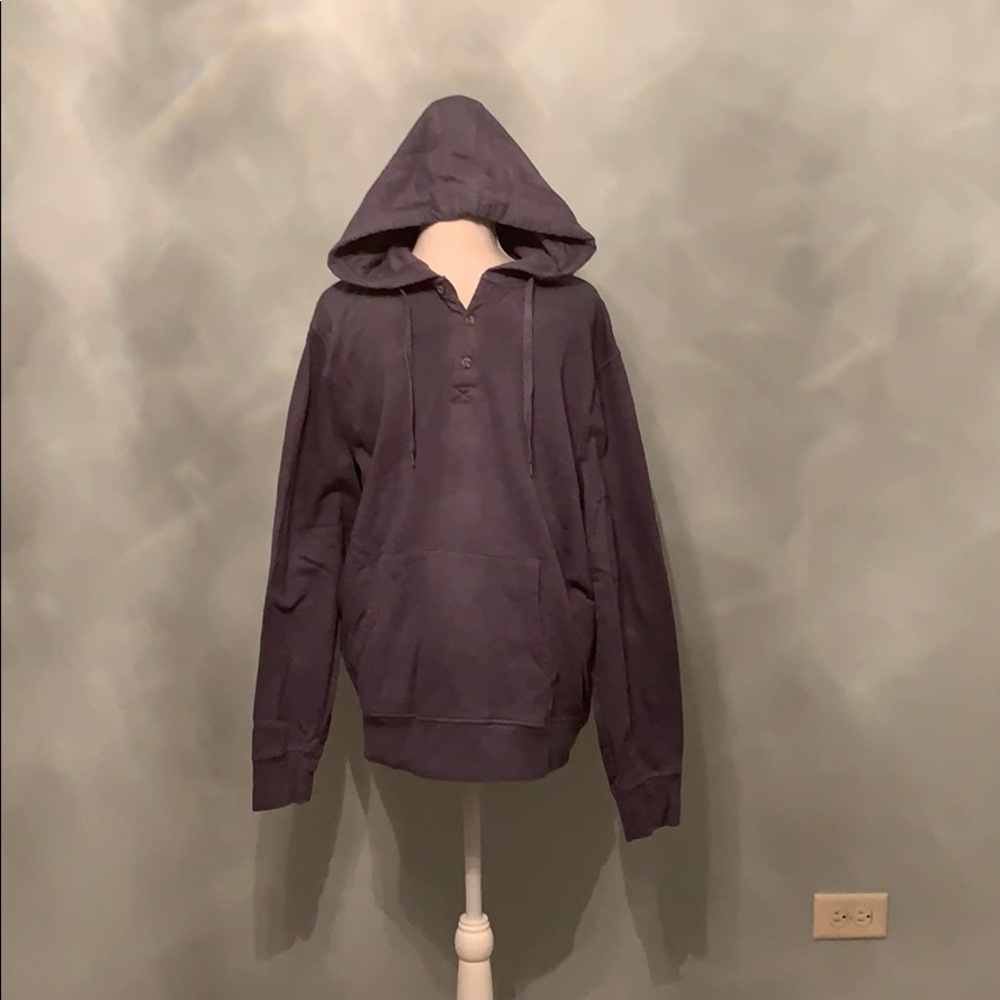 Quarter Button Hoodie